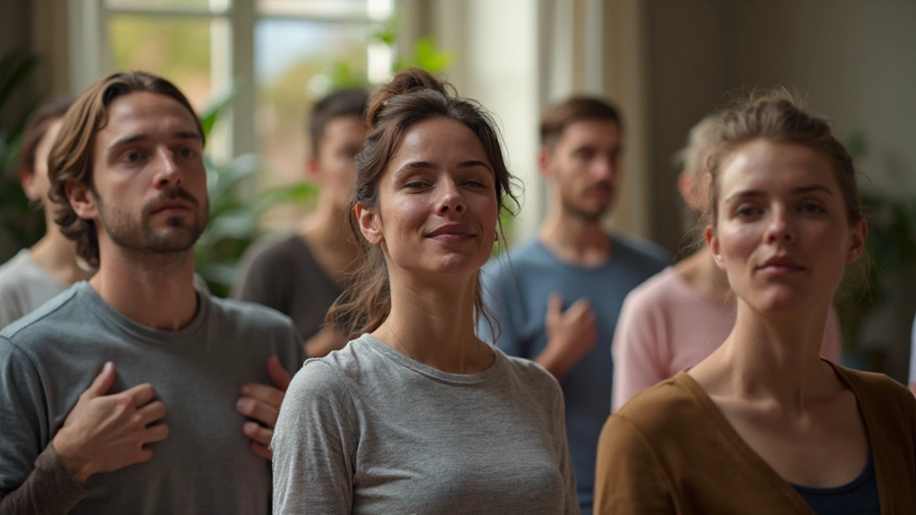 Groepssessie voor emotionele regelmatigheid met deelnemers in ondersteunende omgeving