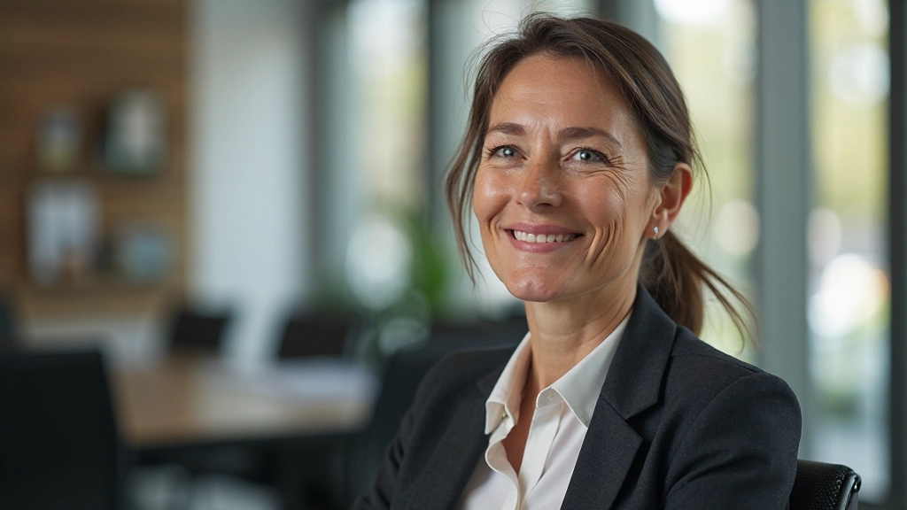 Twee personen zittend tegenover elkaar in open communicatiepositie met glimlachende gezichten en open lichaamstaal